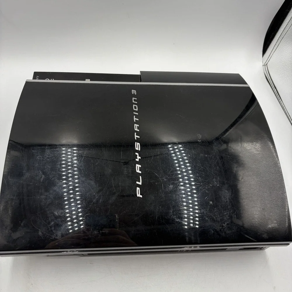 Sony PlayStation 3 CECHL01 Black Fat 80 GB Console Controller Little Big Planet